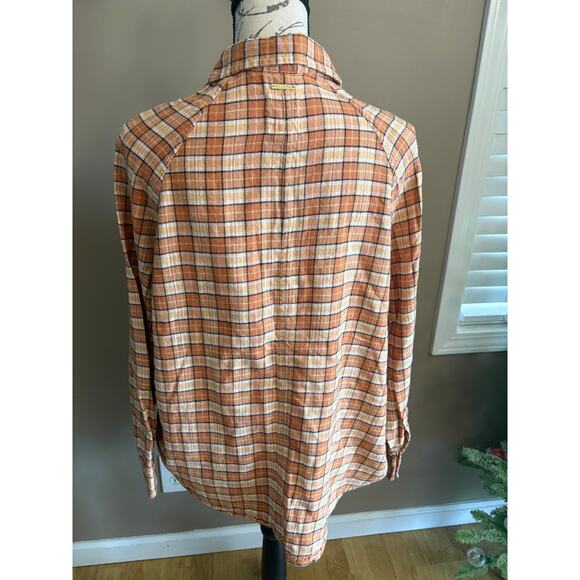 Billabong Womens Best Time Flannel Long Sleeve Shirt LARGE - Picture 8 of 13